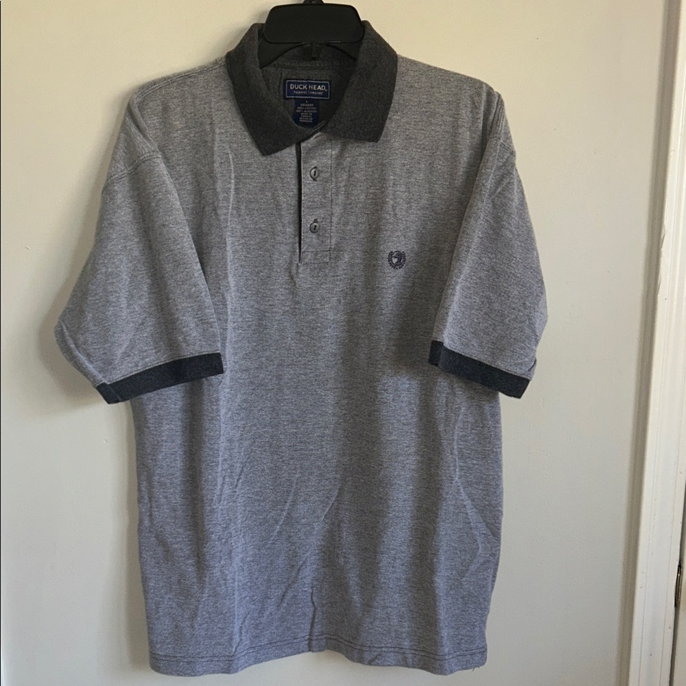 Duck Head Grey Polo Shirt. Men’s Large.